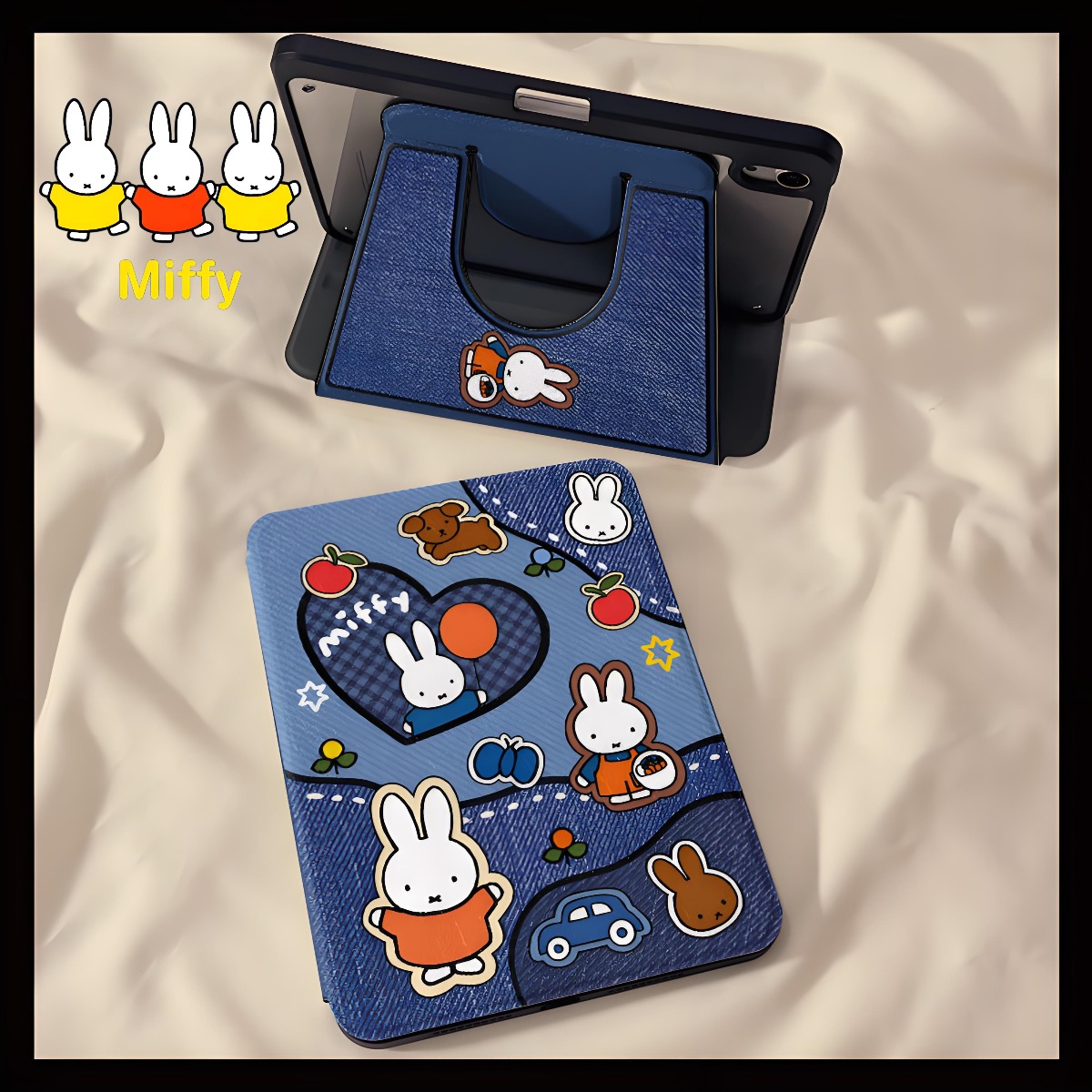 Boox Tablet Accessories - Kawaii miffy coelho tablet caso balão