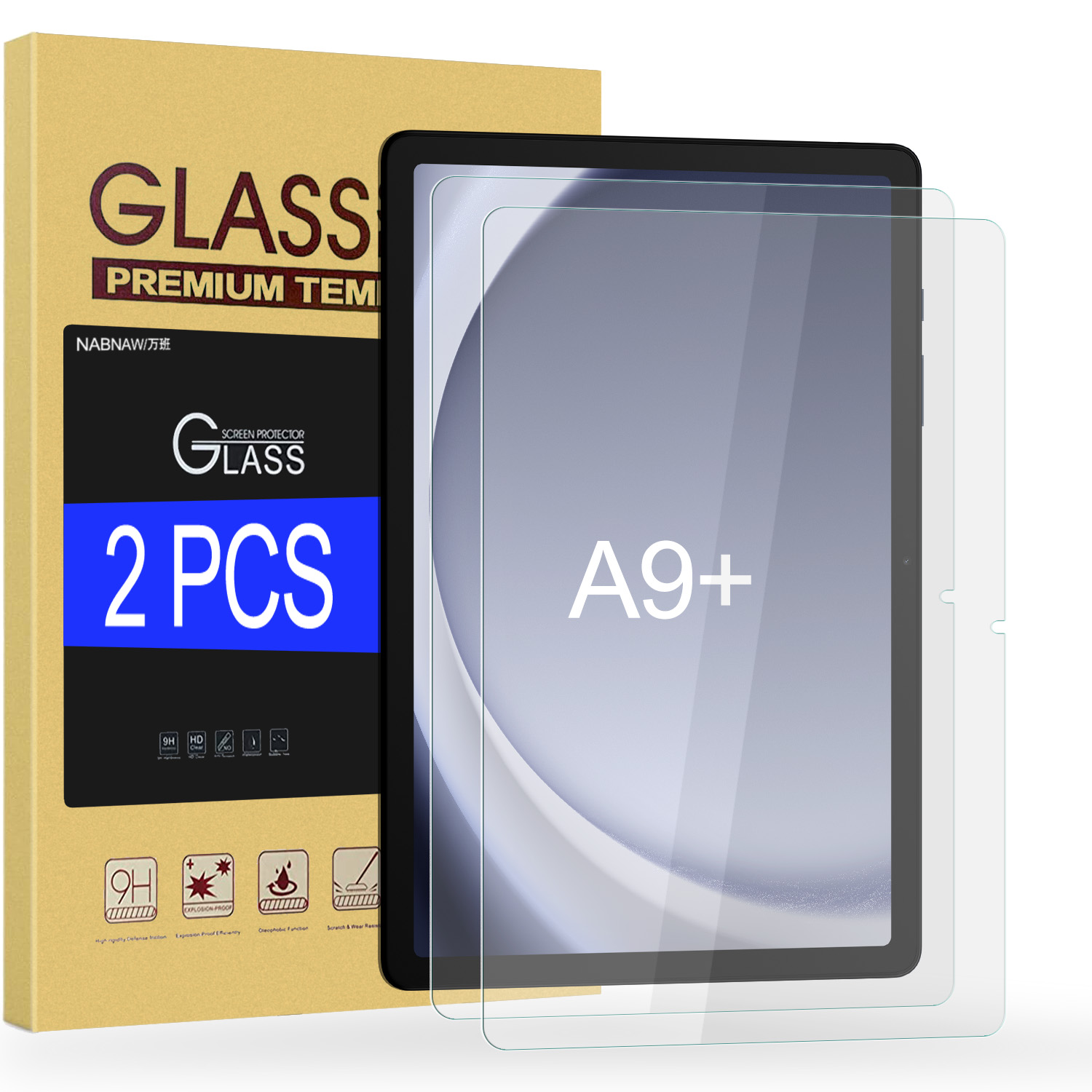 Galaxy Tablet Accessories - 2 peças hd protetor de tela