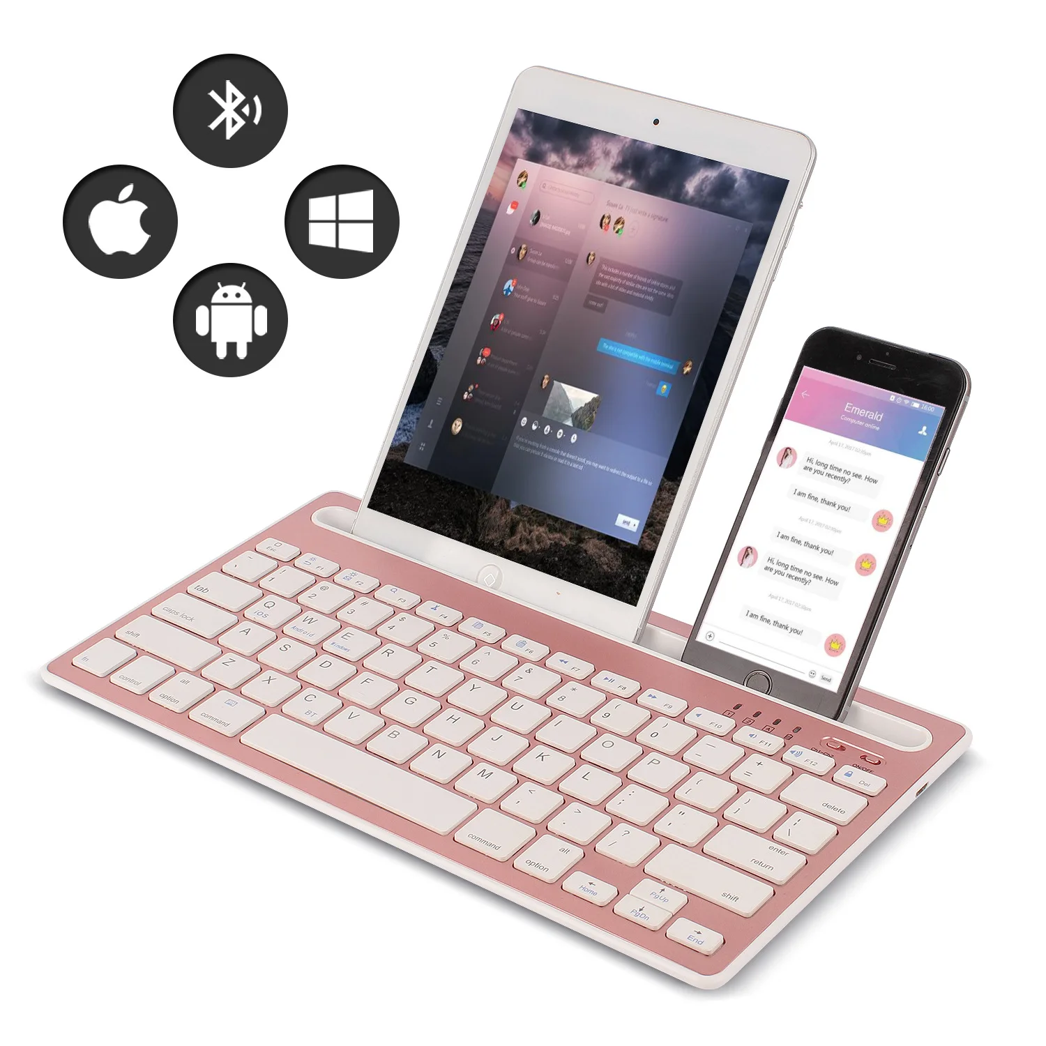 Boox Tablet Accessories - Teclado Bluetooth compatível com sistemas Android/iOS/Windows