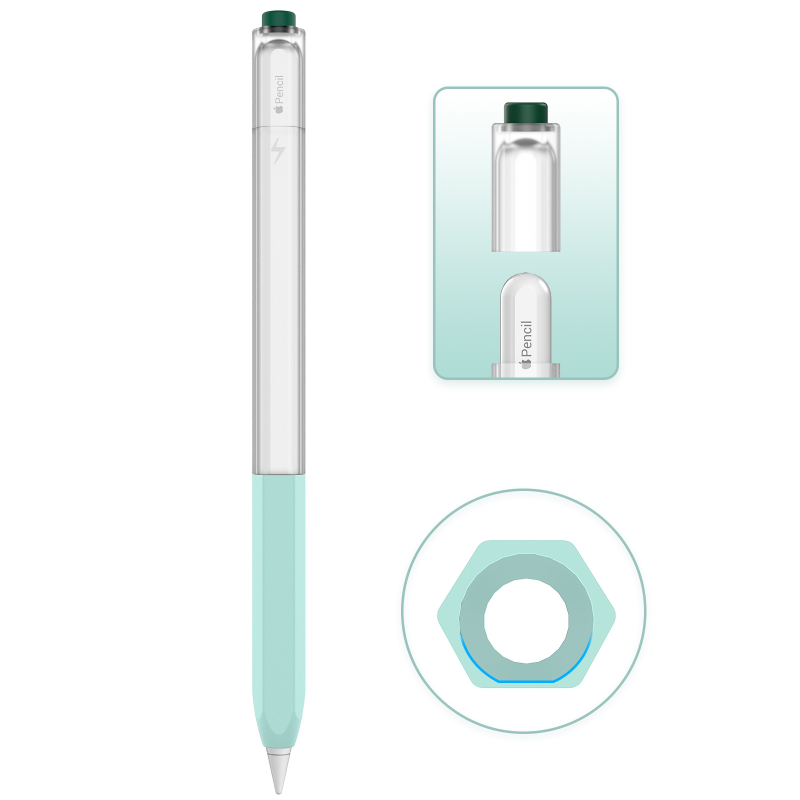 Tablet Accessories Case - Translúcido Silicone Case para Apple Pencil,
