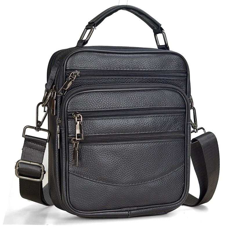 Tablet Shoulder Bag - Bolsas de couro genuíno para homens,