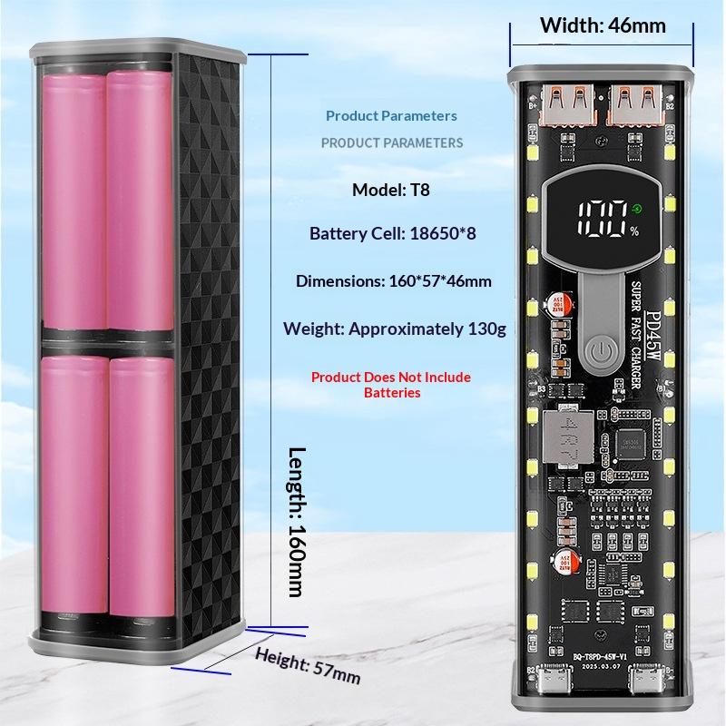 Tablet Accessories For Students - Power Bank DIY de 8 Células