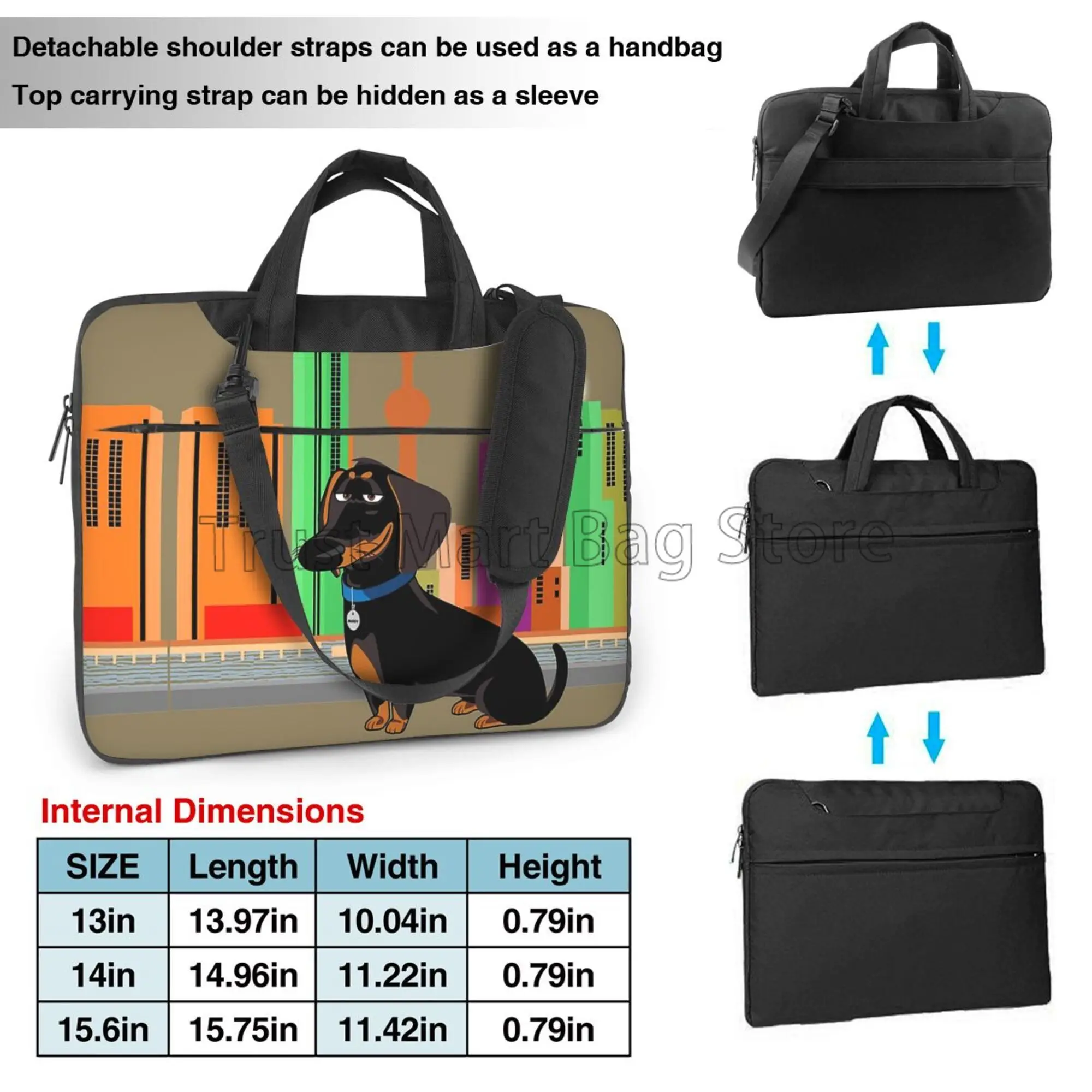 Dachshund Imprimir Laptop Bols - Tablet Shoulder Bag avaliação e preço