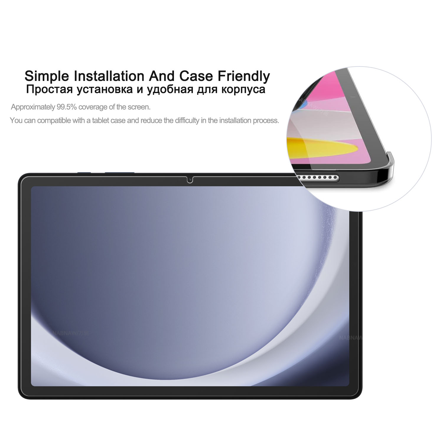 2 peças hd protetor de tela à  - Galaxy Tablet Accessories avaliação e preço