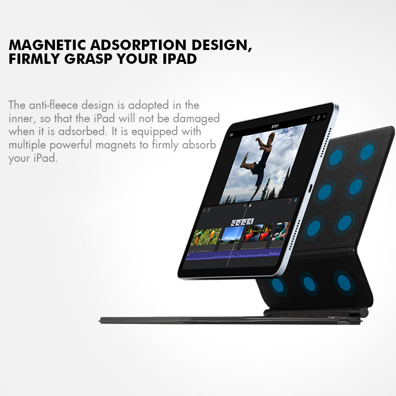 Goojodoq backlight teclado mág - Ipad Cover Folio avaliação e preço