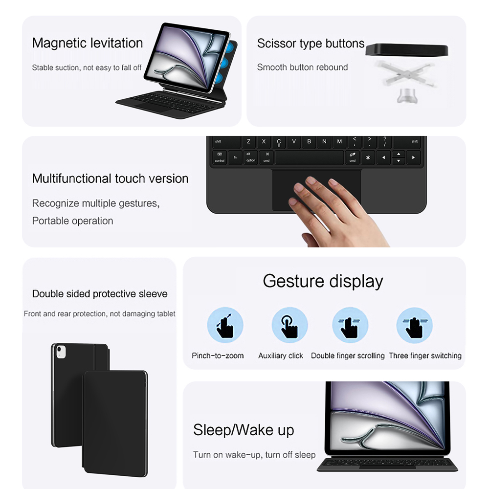 Capa de teclado mágico para ip - Ipad Cover Folio avaliação e preço