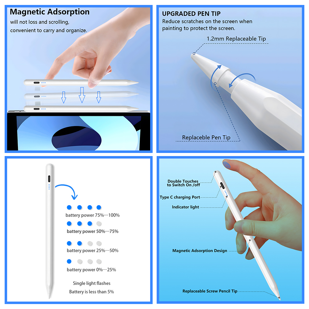 Caneta Stylus para iPad 2025,  - Tablet Accessories Kids avaliação e preço
